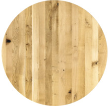 Plateau de table rond en bois