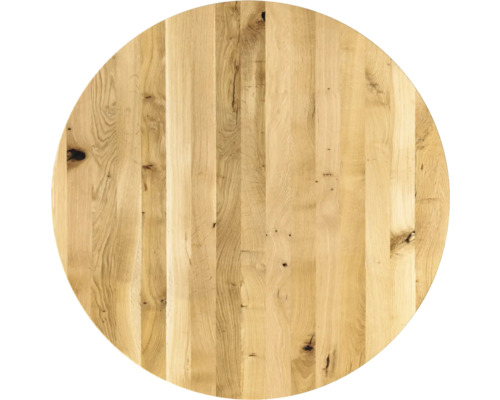 Plateau de table rond en bois