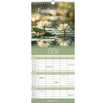 Calendrier familial avec motif zen pour l''année 2026