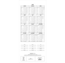 Calendrier 2026 avec aperçu mensuel