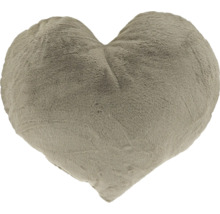 Coussin en peluche en forme de cœur