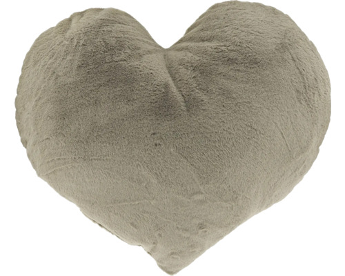 Coussin en peluche en forme de cœur