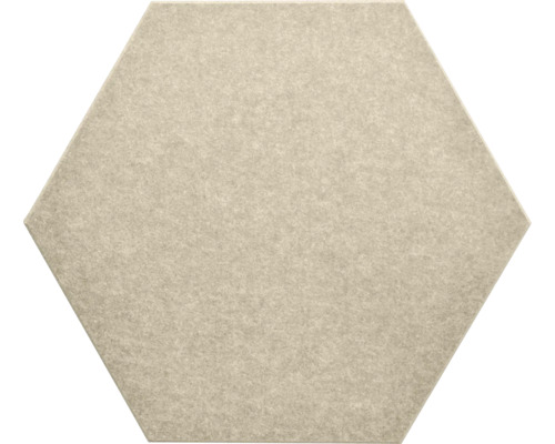 Panneau acoustique Hexagon Dune avec feutre PET beige 57.7 x 50 cm Panneau acoustique Hexagon Dune avec feutre PET beige 57.7 x 50 cm