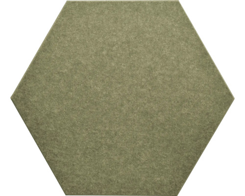 Akustikpaneel Hexagon Bamboo mit PET-Filz grün 57.7 x 50 cm