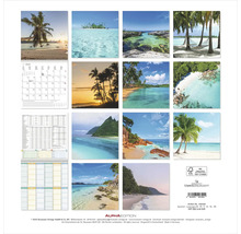 Wandkalender mit tropischen Strandmotiven