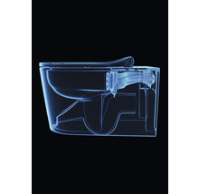 Schéma de toilettes avec réservoir