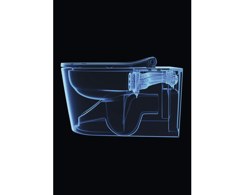 Schéma de toilettes avec réservoir