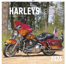 Harleys Kalender 2026 mit Abbildung eines Motorrads