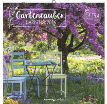 Gartenzauber Gärten Kalender 2026 mit Gartenszene