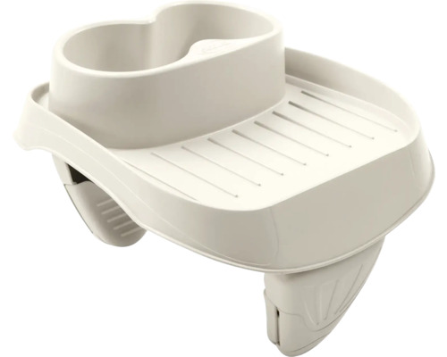 Étagère de douche à suspendre avec deux compartiments et rainures d''écoulement