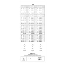 Calendrier avec aperçu mensuel pour l''année 2026