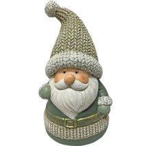 Dekorativer Weihnachtsmann mit Strickmütze als Weihnachtsdekoration