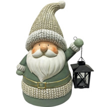 Dekofigur Weihnachtswichtel mit Laterne