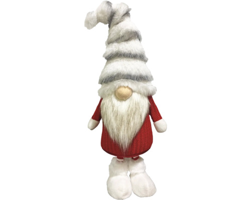 Figurine décorative de gnome avec bonnet et barbe