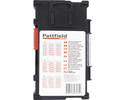 Pattfield Kombi Bohrer Set Produktdetailinformationen