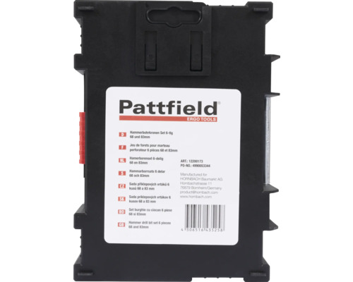 Pattfield Hammerbohrkronen Set, 6-teilig, 68 und 83 Millimeter