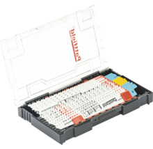 Jeu de lames de scie sauteuse Pattfield pour bois et métal dans un coffret ouvert