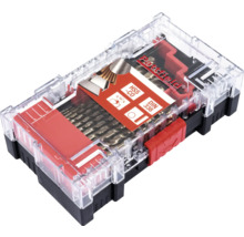Bohrer-Set in transparenter Aufbewahrungsbox