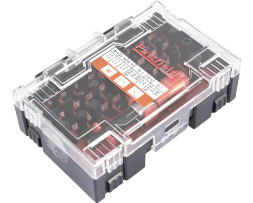 Pattfield Bit-Set in transparenter Aufbewahrungsbox
