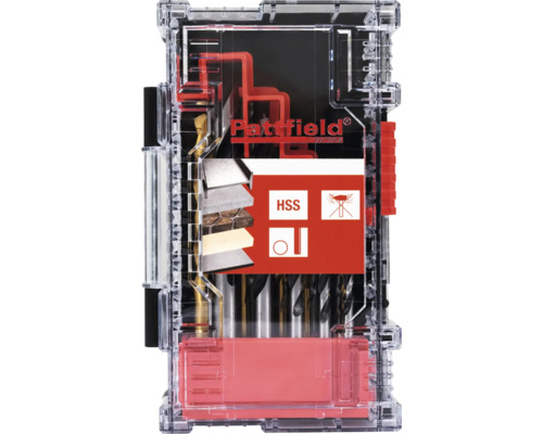Pattfield Bohrerset in transparenter Box