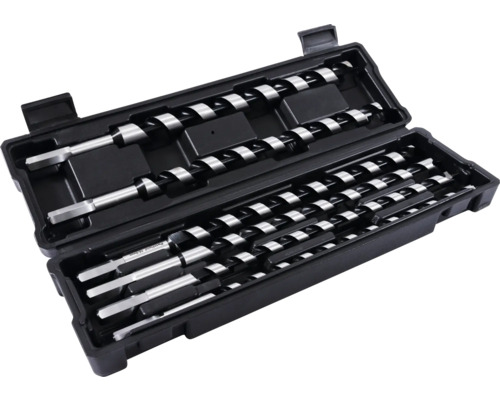 Schlangenbohrer-Set Pattfield Ø 10-20 mm Sechskantschaft für Holz 6-tlg Forstnerbohrer Set im Koffer