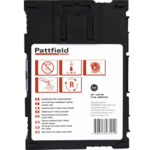 Pattfield Jeu de brosses métalliques 4 pièces manche ronde emballage