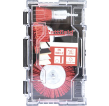 Jeu de brosses métalliques Pattfield dans un emballage transparent