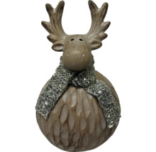 Élan décoratif avec écharpe pour la période hivernale