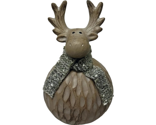 Élan décoratif avec écharpe pour la période hivernale