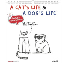 Alpha Edition Kalender 2026 mit Katzen und Hunden
