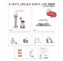 A Cat''s Life & A Dog''s Life 2026 Kalender mit Katzen- und Hundeillustrationen