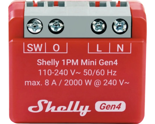 Shelly 1PM Mini Gen4 commutateur intelligent