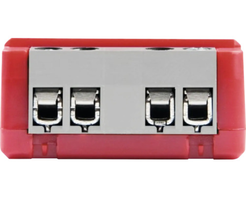 Bornier électrique avec quatre connexions