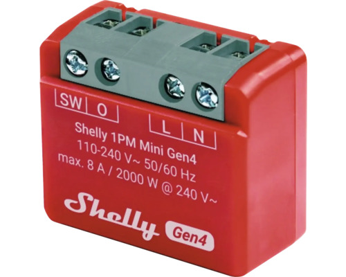 Relais de mesure d''énergie Shelly 1PM Mini Gen4