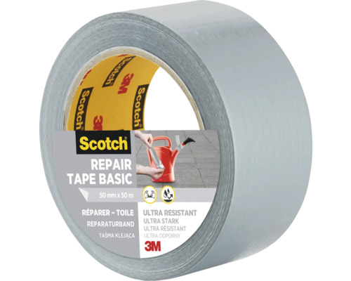 3M™ Gewebeklebeband Gaffa Tape silber 50 mm x 50 m Scotch Gewebeband Rolle 50 mm x 50 m