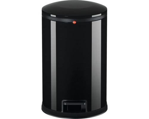 Poubelle à pédale Hailo Pure M 12 litres noir