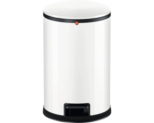 Poubelle à pédale Hailo Pure M 12 litres blanc