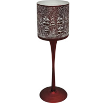 Dekorative Stehlampe mit Winterdorfmuster