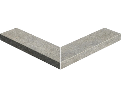 FLAIRSTONE Poolumrandung Beckenrandstein Luserna Doree Aussen-Eckstück 90° grau 60 x 15 x 5 cm FLAIRSTONE Poolumrandung Beckenrandstein Luserna Doree Aussen-Eckstück 90° grau 60 x 15 x 5 cm