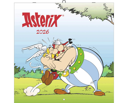 Asterix Kalender für 2026 mit Asterix und Obelix Motiv