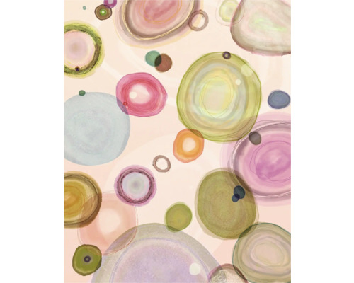 Illustration abstraite avec des formes circulaires