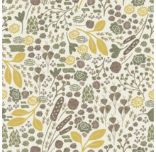 Motif continu avec motifs floraux