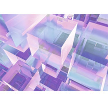 Motif abstrait de cubes transparents