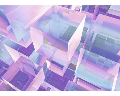 Motif abstrait de cubes transparents