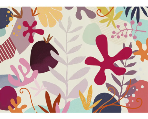 Illustration avec des motifs floraux à des fins décoratives