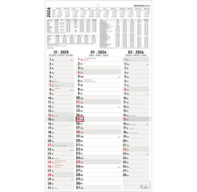 Zettler Kalender für das Jahr 2026 mit Monatsübersichten