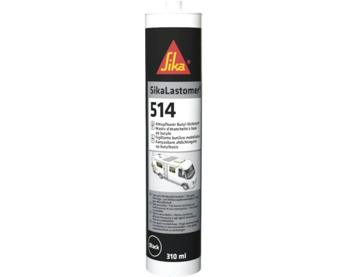 SikaLastomer 514 abtupfbarer Butyl-Dichtstoff schwarz 310ml