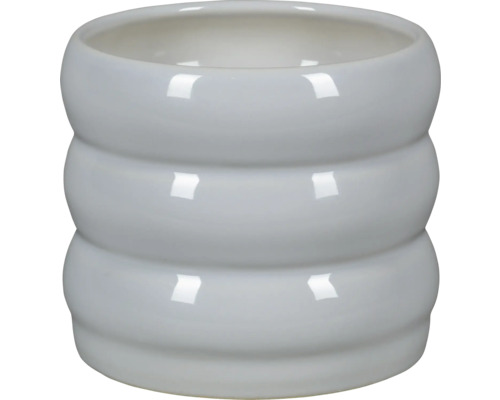 Keramik Pflanztopf mit geripptem Design