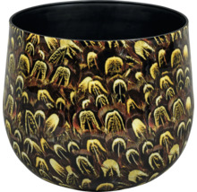 Vase à fleurs décoratif avec motif de plumes