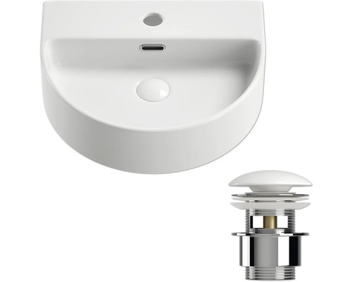 Keramikwaschbecken mit Ablaufgarnitur